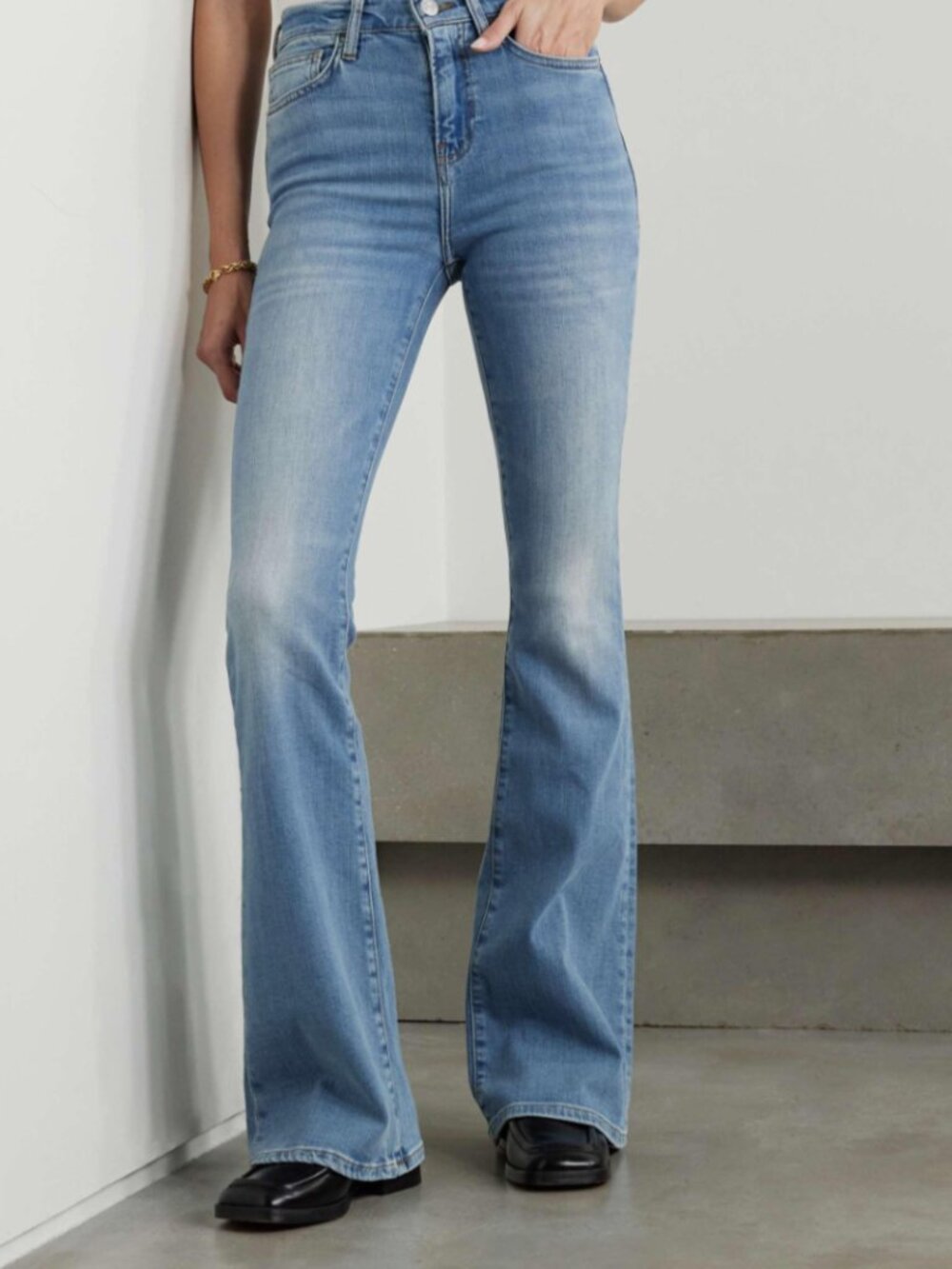 FRAME Le High Flare Jeans Size 28 Blue High Rise Flare Denim